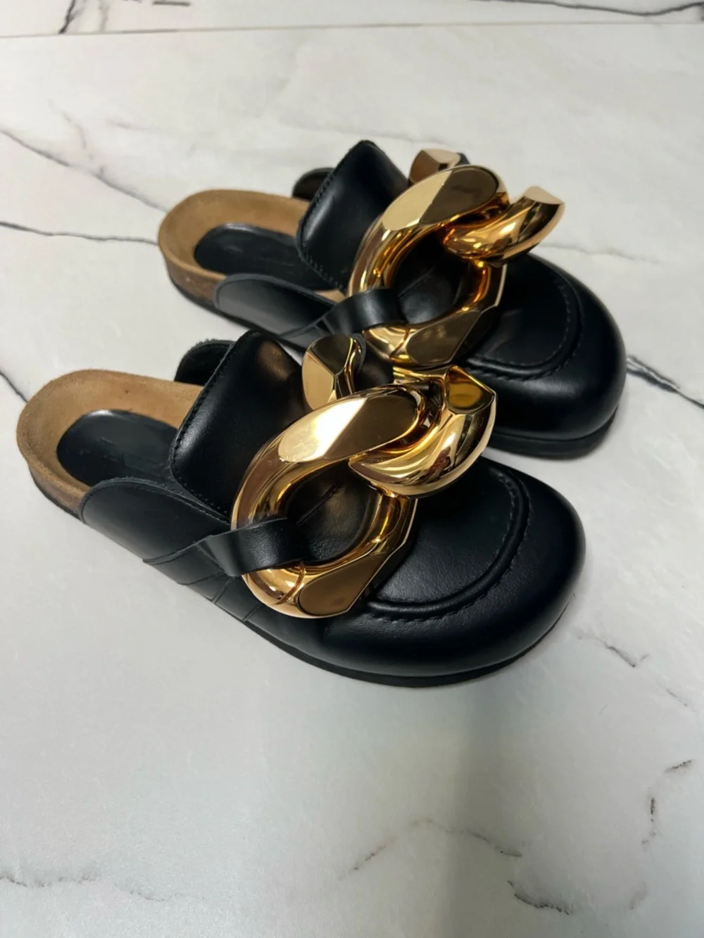 JW Anderson Chunky Napa Chain Slide Mules - Black - Size 36 - Picture 9 of 15